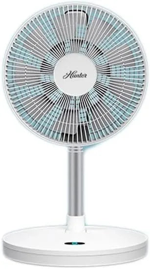Ventilator, grote wind desktop slaapzaal slaapkamer geluidsarm, circulerende lucht vouwventilator Color : wit
