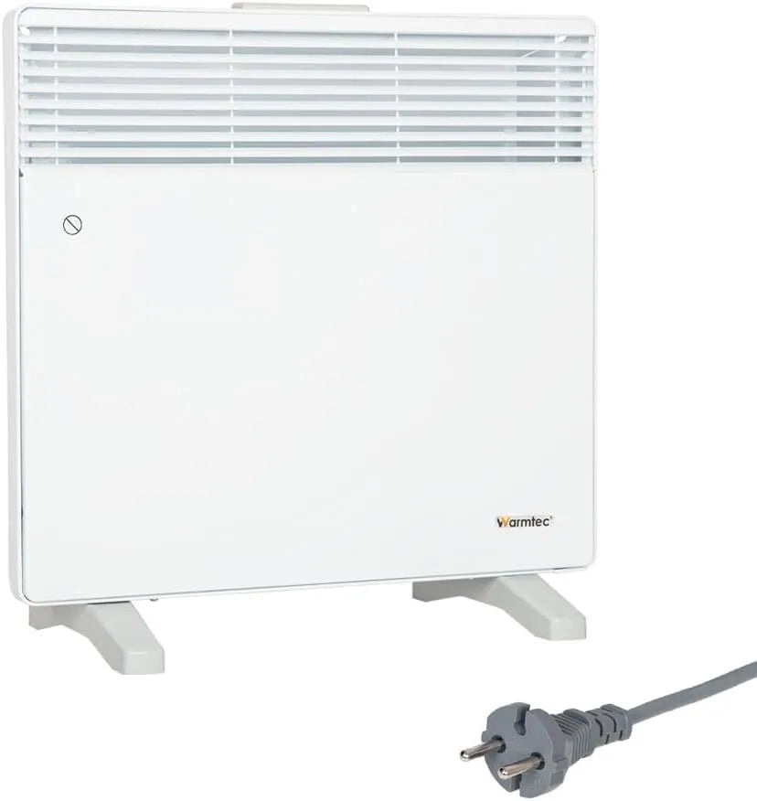 WARMTEC EWX wandconvector 1000 W met 490 x 450 x 80 mm, 230 V, 50 Hz, 1 kW, 6 °C en 30 °C