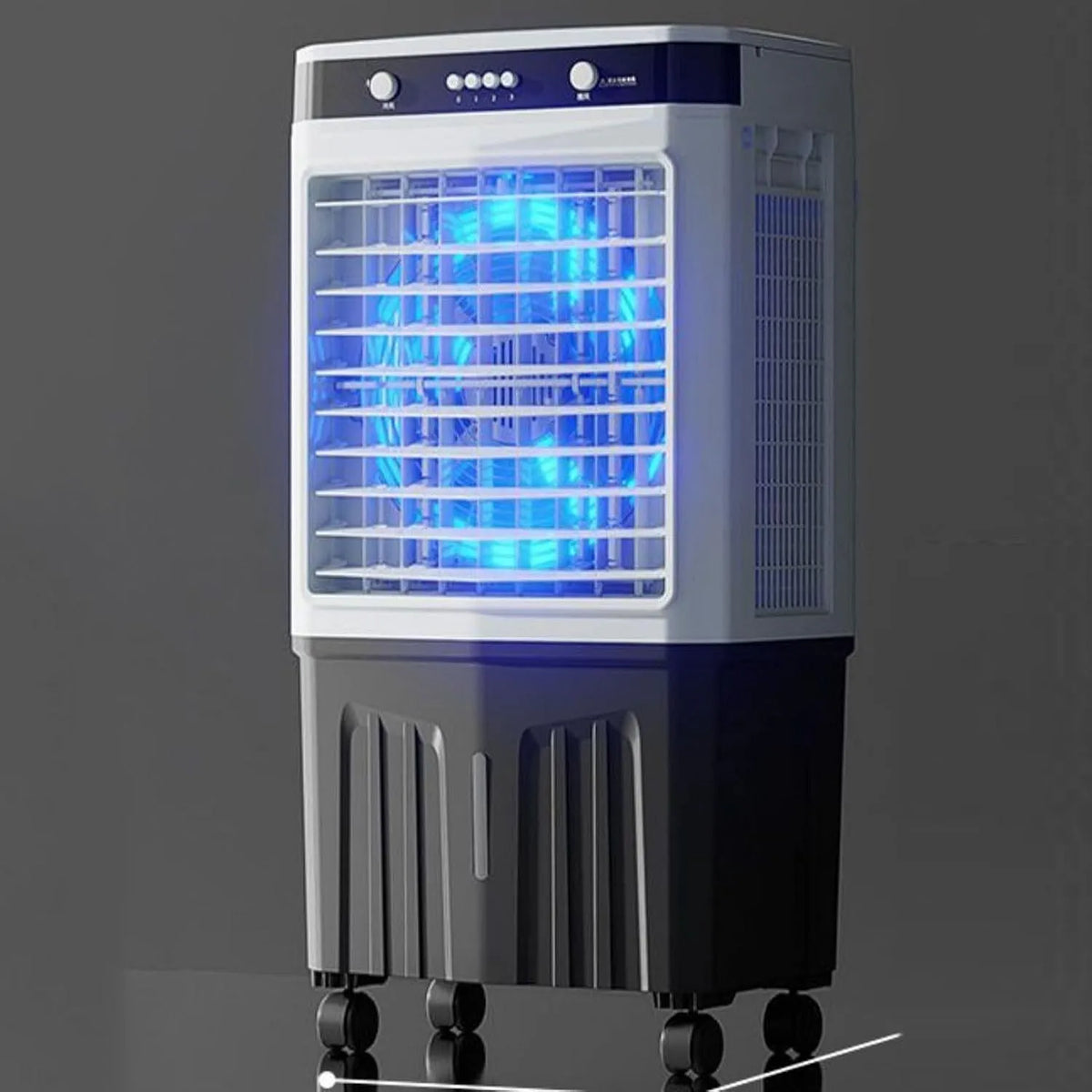 Mobiele airconditioner en Ventilator, 90CM, 3 Snelheden, 3 Standen, Mechanical Model