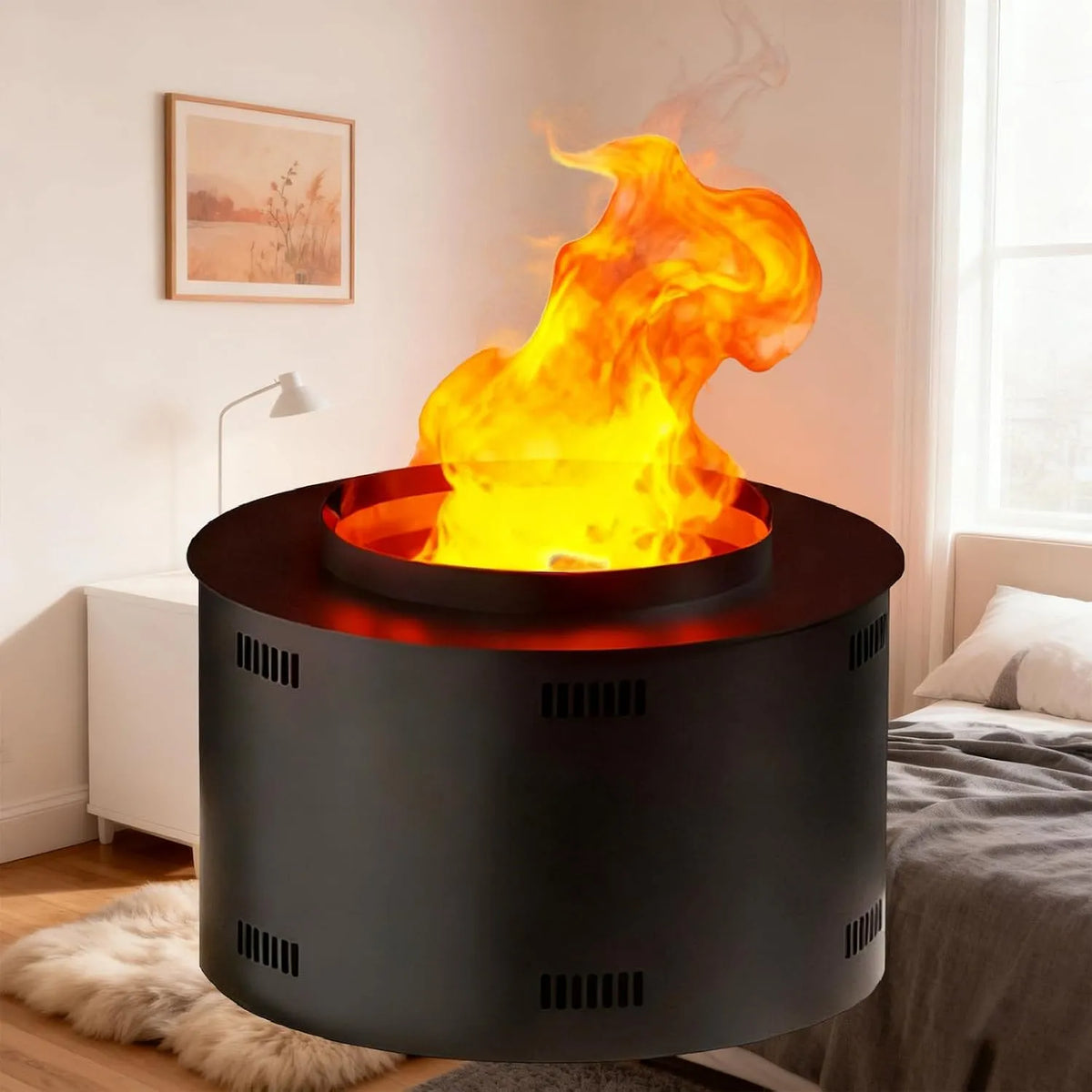 Elektrische haard met 30cm, aanraakbediening en afstandsbediening