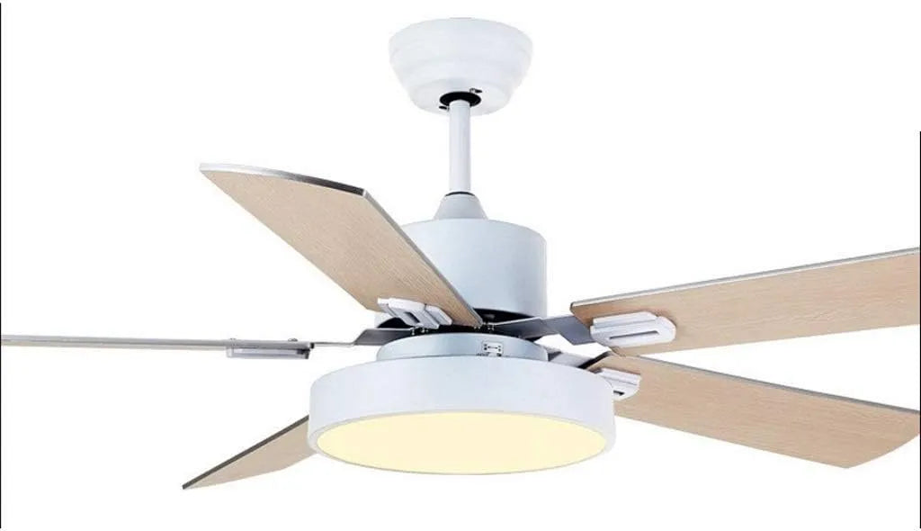 Ventilator met afstandsbediening, geluidsarme werking, gerichte luchtcirculatie en wit