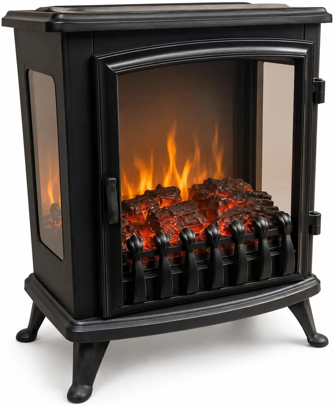 Elektrische haard met 1000 W, 2000 W, 4 W, 44 cm, 29 cm, 55 cm, 20 m2 en geluidsarme werking