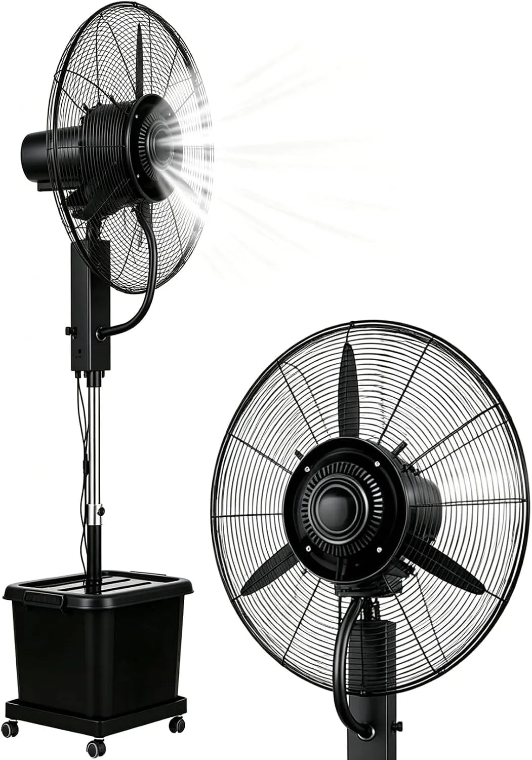 Ventilator met 81cm, 3 snelheden, 200 cm, 63–78,7 inch, 42L, 30–50 m2, 10°C en 45°C