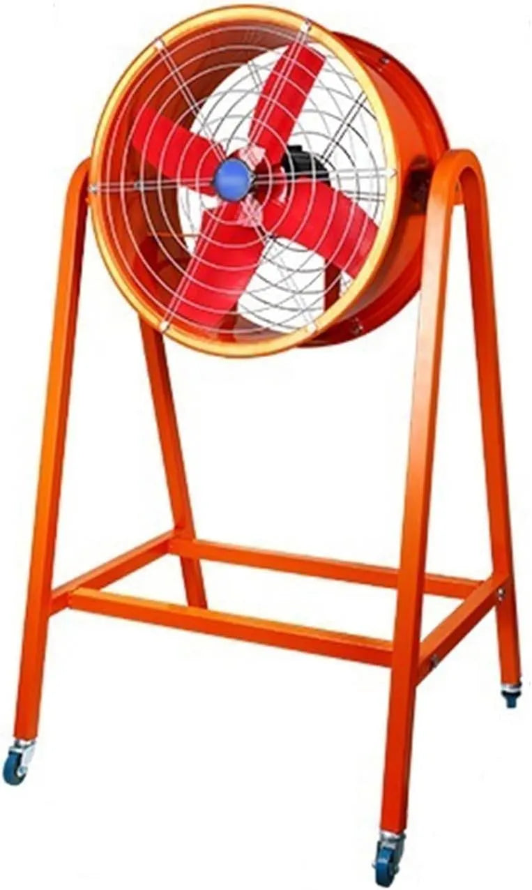 Ventilator met 24 inch, oscillatiefunctie en aluminium, Industriële elektrische ventilator van vloer tot
