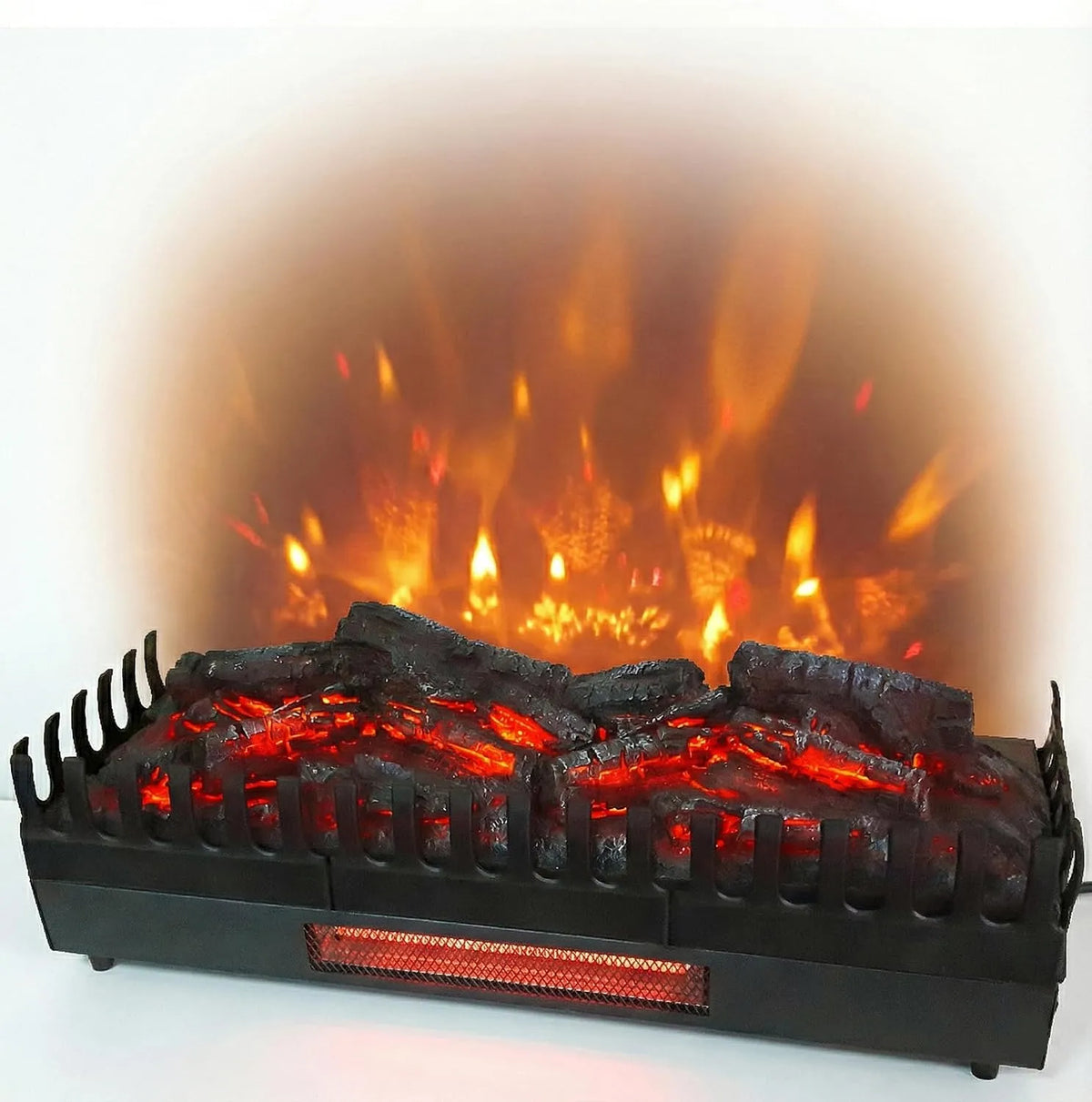 Elektrische haard x23x24cm met 67 x 23 x 24cm, 2000 W, 1000 W, 10 W, gloeiende houtblokken, Leds Verlichtin en Vrijstaandg