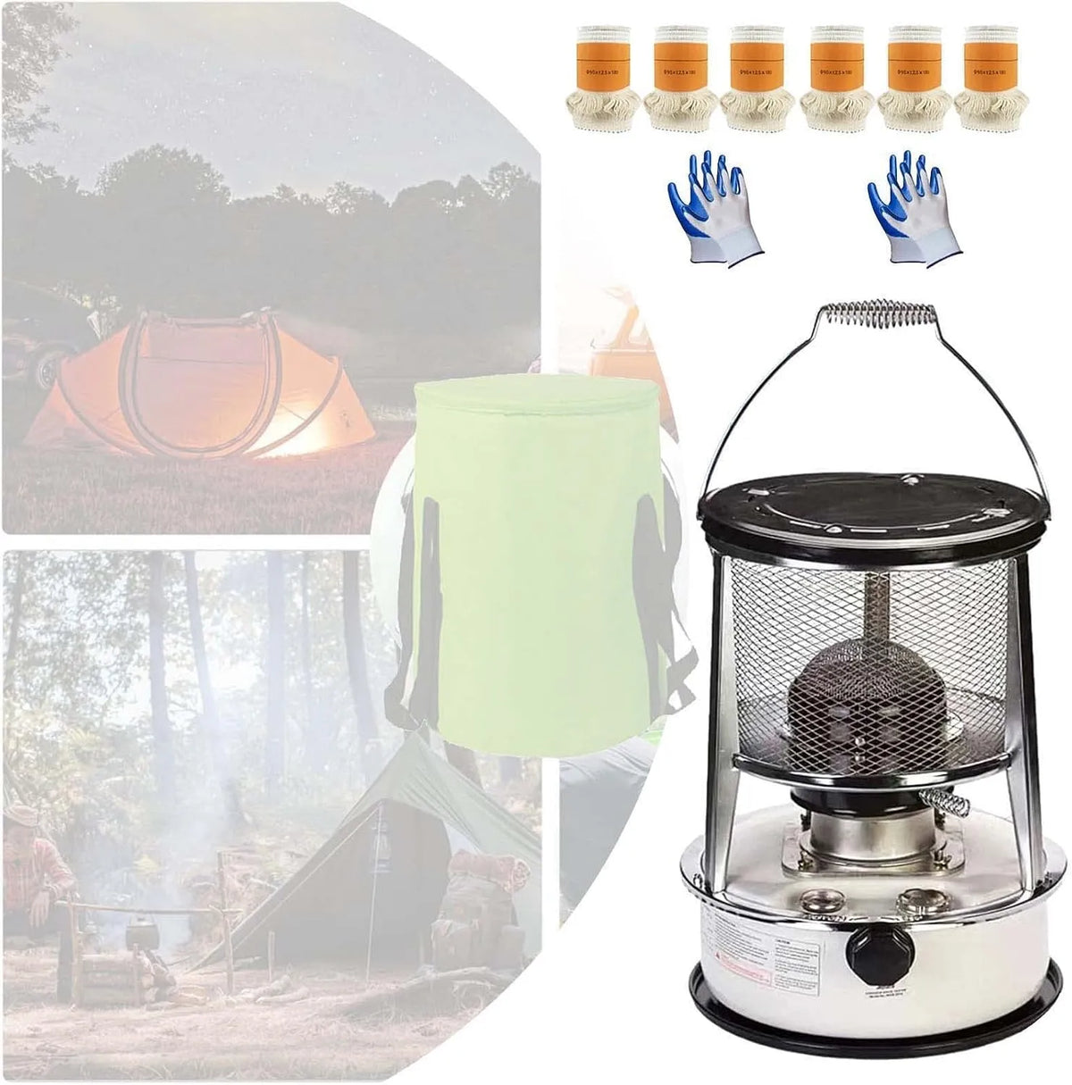 Petroleumkachel, Thuis Wit/6L Rood/4.6L/6L/Wit, Terras, Verwarming Kerosinekachel Voor Binnen Buiten, Terras, Terras