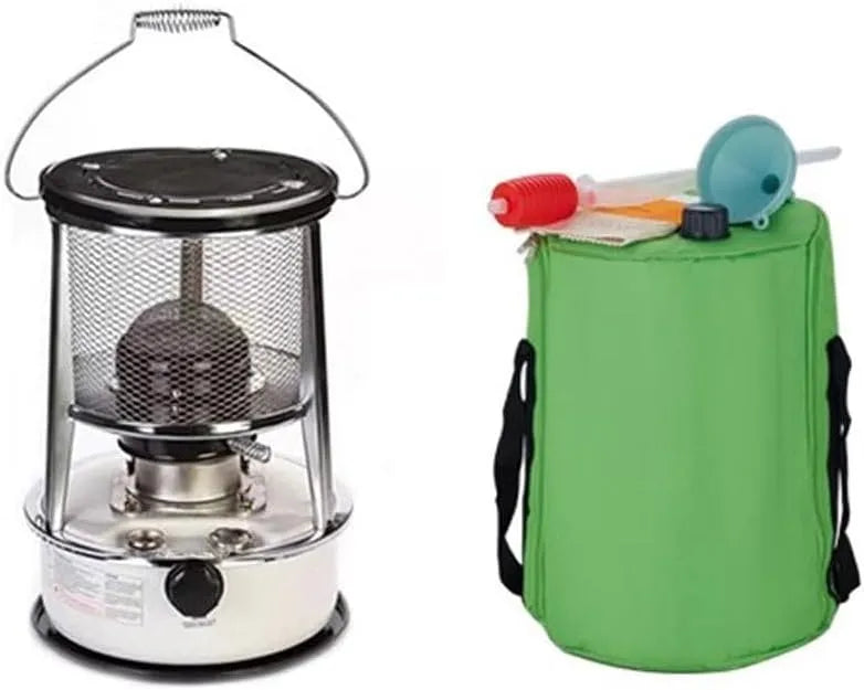 Petroleumkachel, voor binnen Grote capaciteit roestvrijstalen olieverwarmer, Rood 4,6 l wit 6l