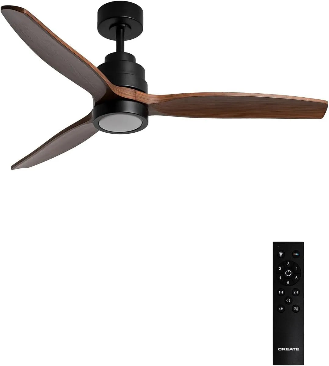 Ventilator, 40 W, timer, geluidsarm, dubbele hoogte, 6 snelheden, Ø132 cm, zomer-winter