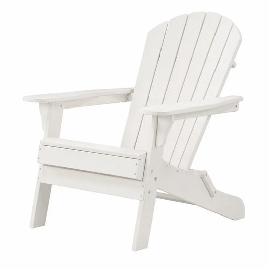 Silla de exterior Adirondack de madera blanca 90x75x89cm