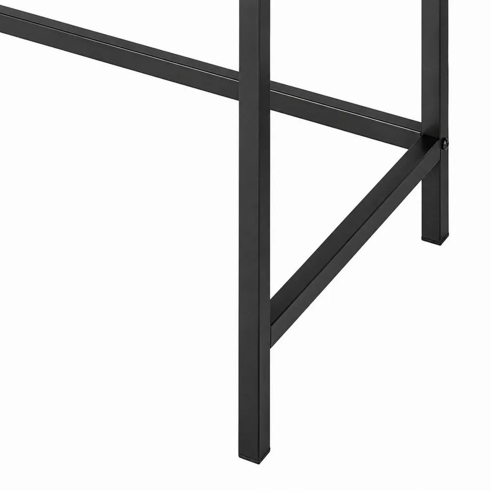 Escritorio de metal negro 120 cm x 60 cm x 75 cm