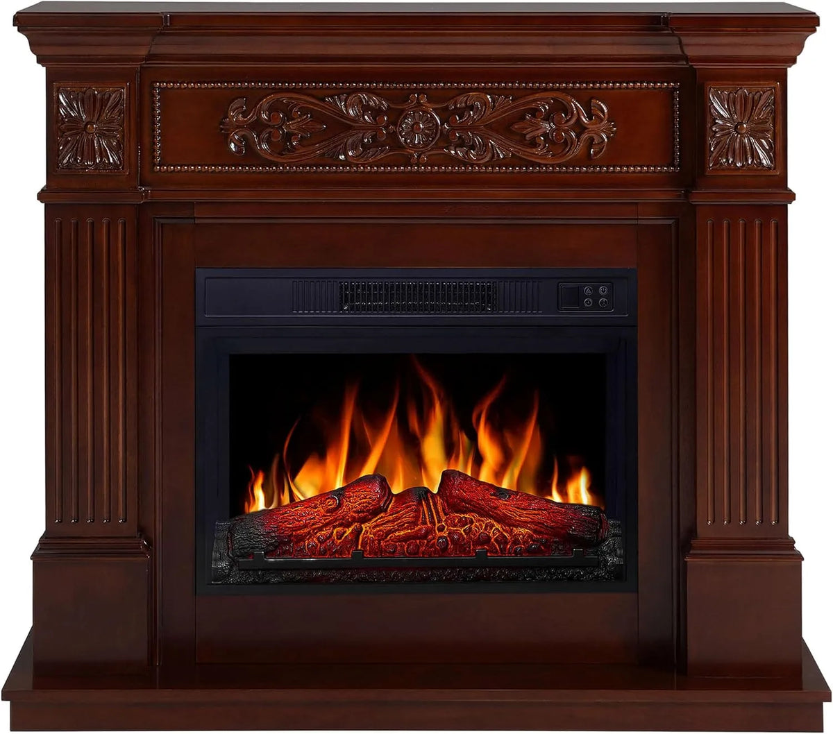 Elektrische haard AF23S met 1800 W, timer, 4 W, 1,8 kW, 30 m2, 17°C, 27°C en 30 minuten