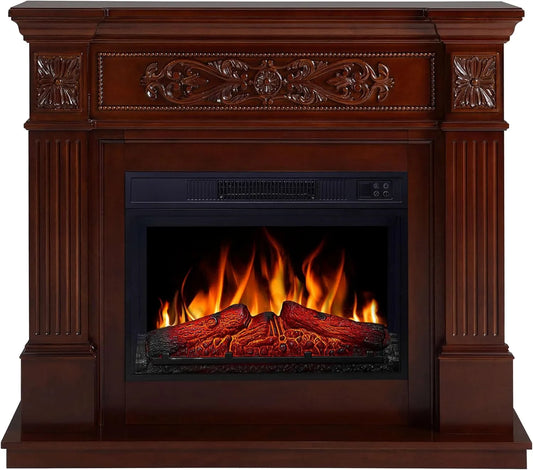 Elektrische haard AF23S met 1800 W, timer, 4 W, 1,8 kW, 30 m2, 17°C, 27°C en 30 minuten