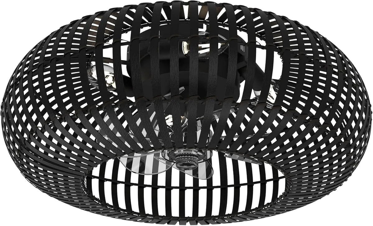 Ventilator met 50cm, 30–55 dB, 2-IN-1, timer, afstandsbediening, gerichte luchtcirculatie en zwart