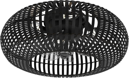 Ventilator met 50cm, 30–55 dB, 2-IN-1, timer, afstandsbediening, gerichte luchtcirculatie en zwart