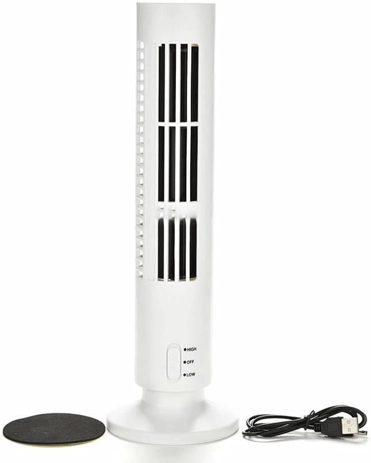 Mobiele airconditioner en Ventilator, Draagbare airconditioner Mini draagbare ventilator Koeling, Bladeless airconditioner wit