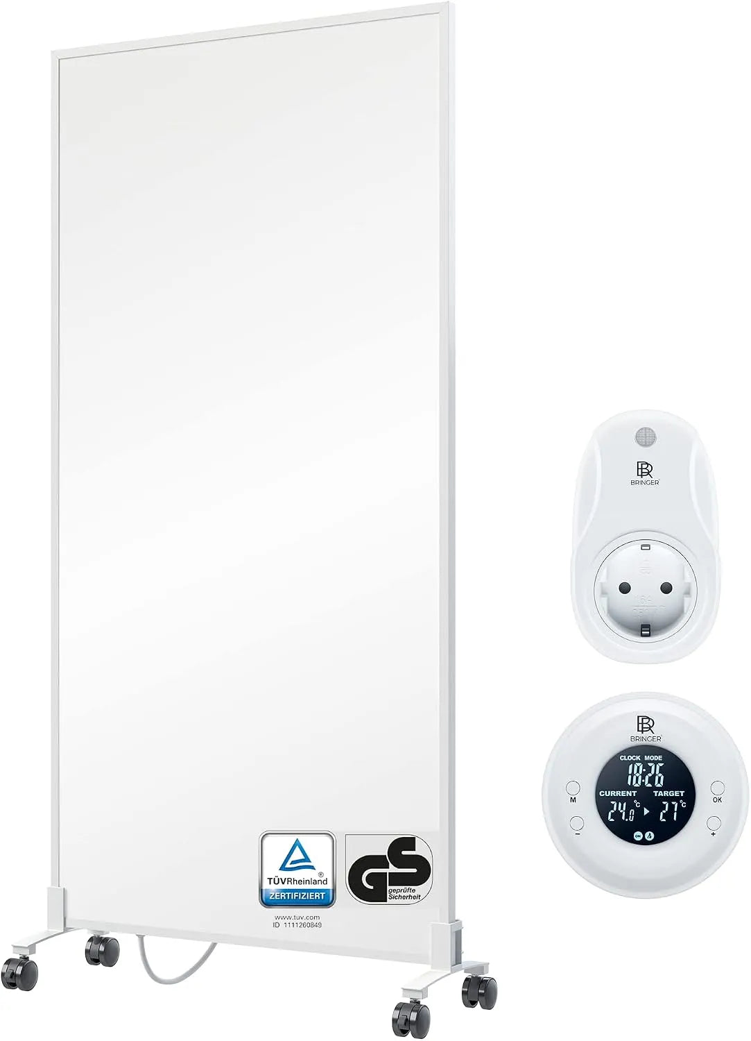 Infraroodverwarming met 60 x 120 cm en afstandsbediening, 1200 watt