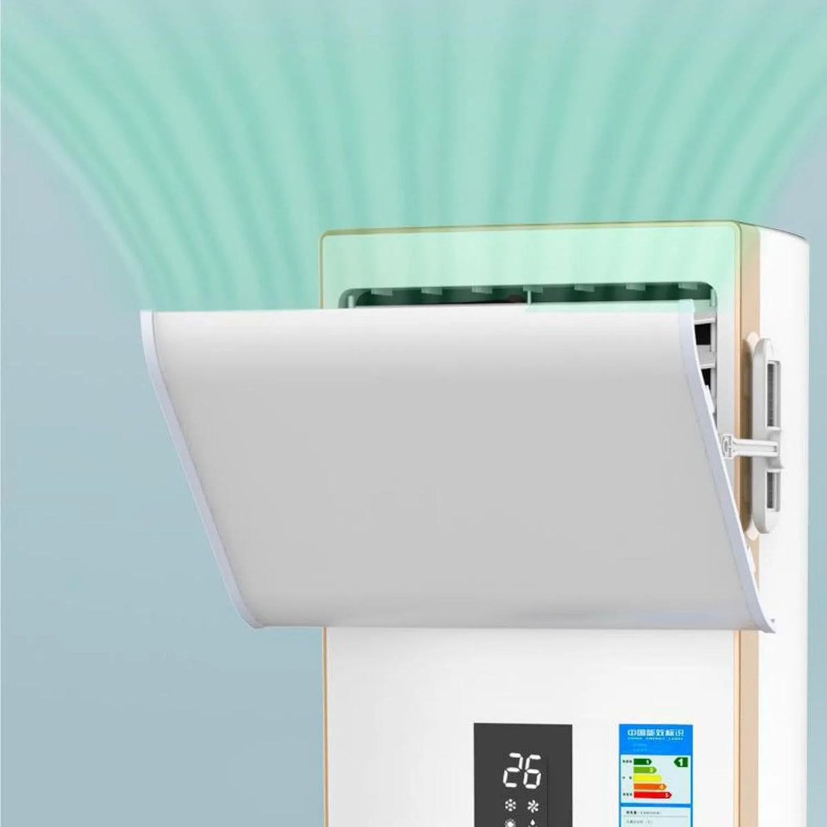 Mobiele airconditioner met 30 x 70cm, regelbare thermostaat en gerichte luchtcirculatie
