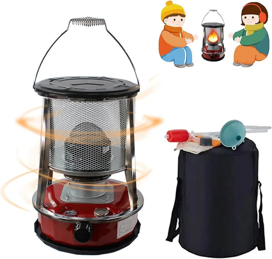 Noodverwarming Efficiënte Verwarming, Vendics Campingkachel Rookvrij/4.6L/Rood