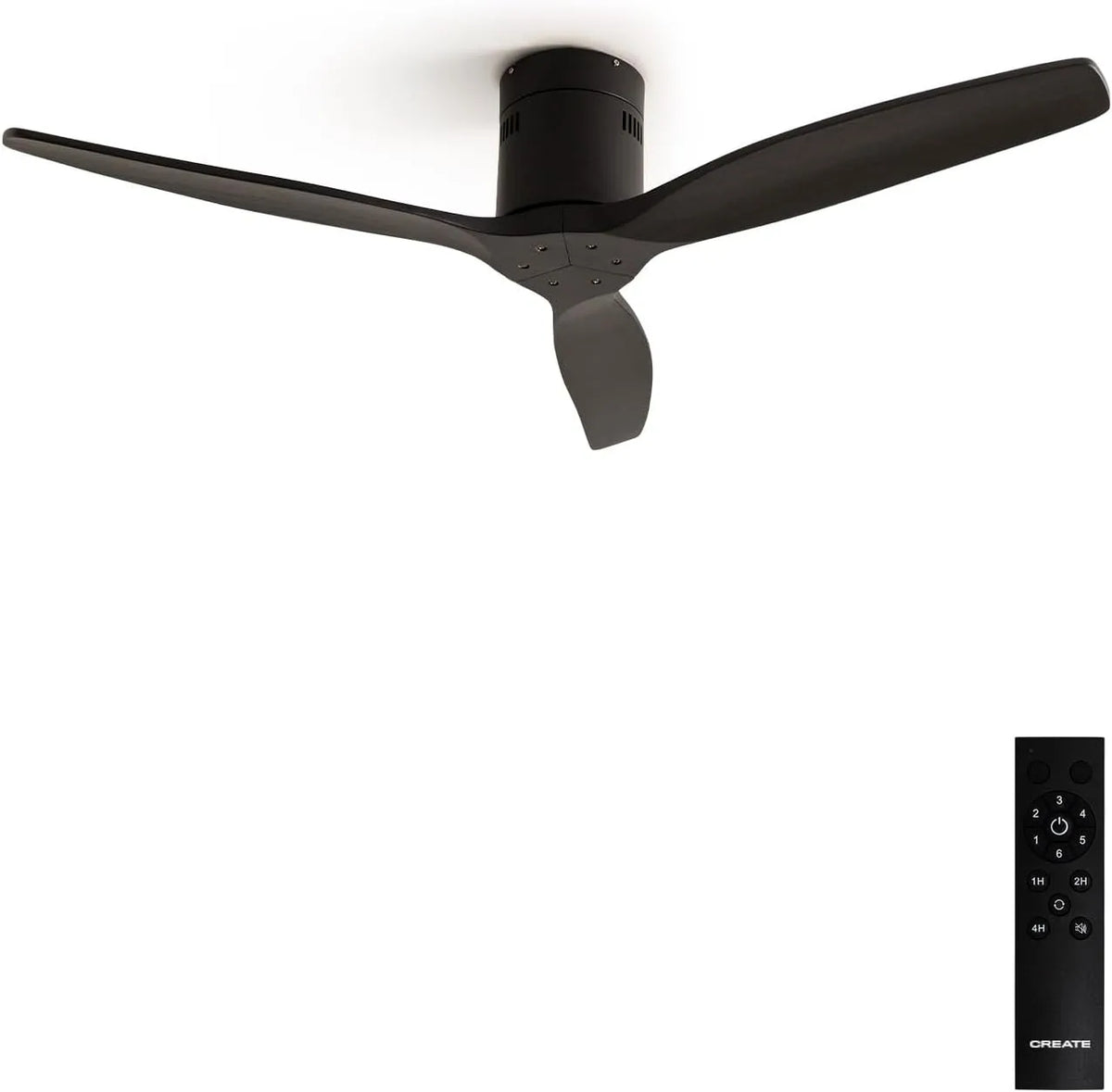 Ventilator met timer, 153 x 15 mm, 8 uur, 20 m2, 6 SNELHEDEN, afstandsbediening, geluidsarme werking en aluminium