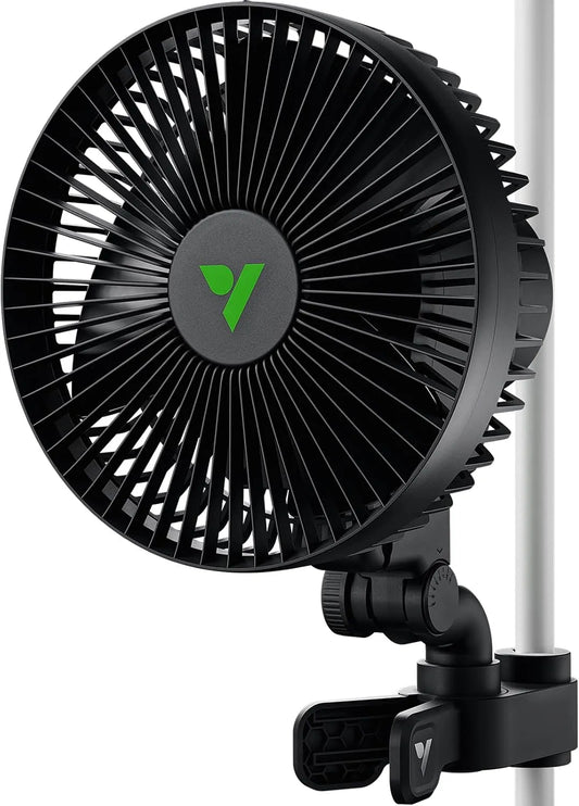 Ventilator, A6, VIVOSUN AeroWave A6 Grow Tent Clip Ventilator, 15 cm Auto Oscillerende Ventilator, 1 Pack, Veilige Antislipklem, Sterke