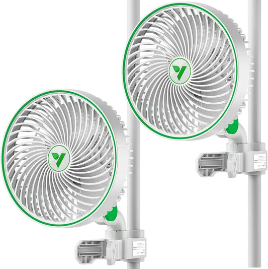 Ventilator, VIVOSUN AeroWave E6 IP-54, slimme wifi-bediening, weerbestendig conform IP-54, voor hydrocultuur ventilatie, 2 stuks, EC-motor