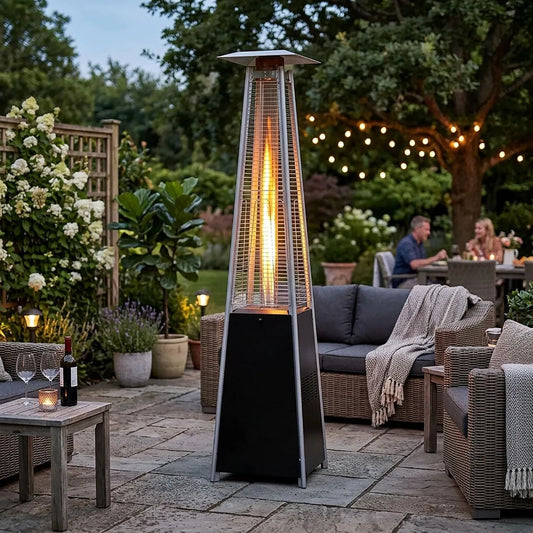 Terrasverwarmer met 5–13 kW, 5–60 m2, 225 cm, 52 cm, 46 cm, RVS, blauw en groen