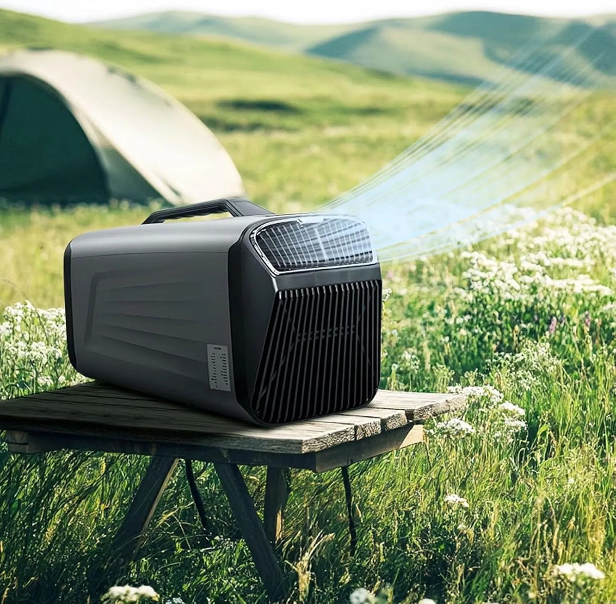 Mobiele airconditioner en Luchtkoeler met afstandsbediening en digitaal display