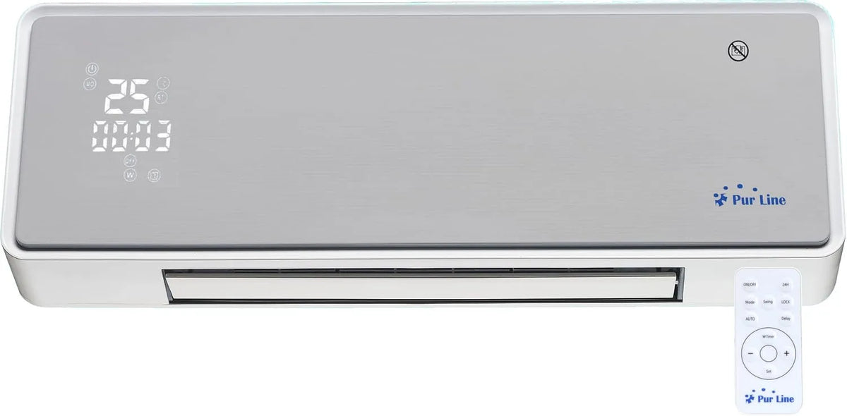 20 m2, voor badkamers van 10 tot 20 m2, Keramische wandverwarming