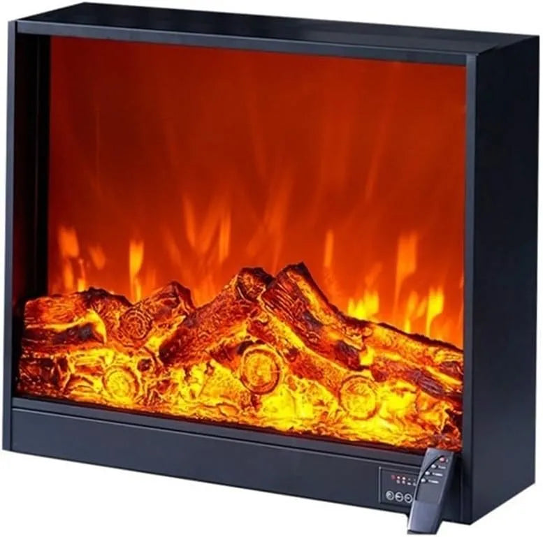 Elektrische haard met 66 x 18 x 56 cm, 69 x 18 x 59 cm en afstandsbediening