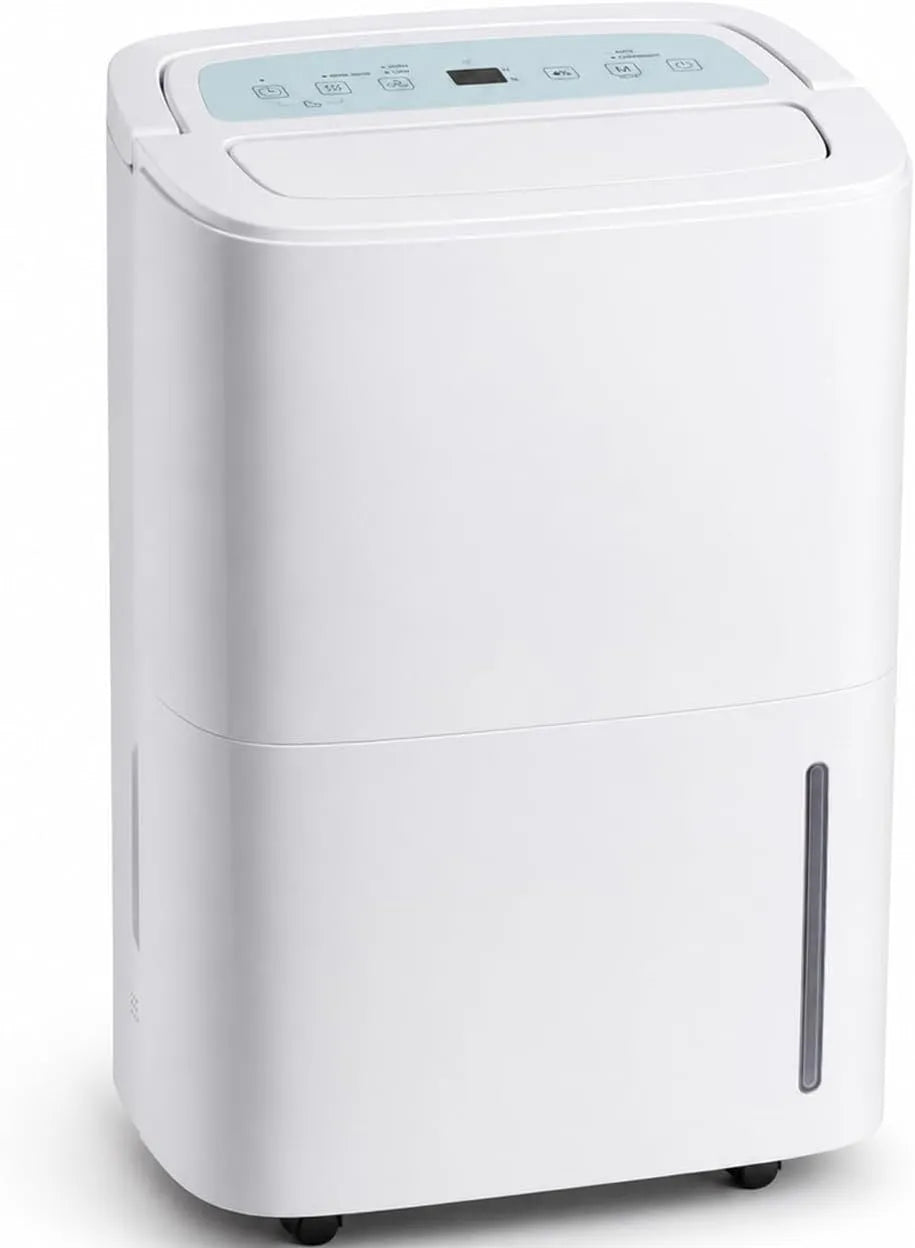 Luchtontvochtiger met 70 l, 150 m2, 35 °C, 350 m3/h, 40 dB, waterreservoir, geluidsarme werking en ontvochtigingsfunctie