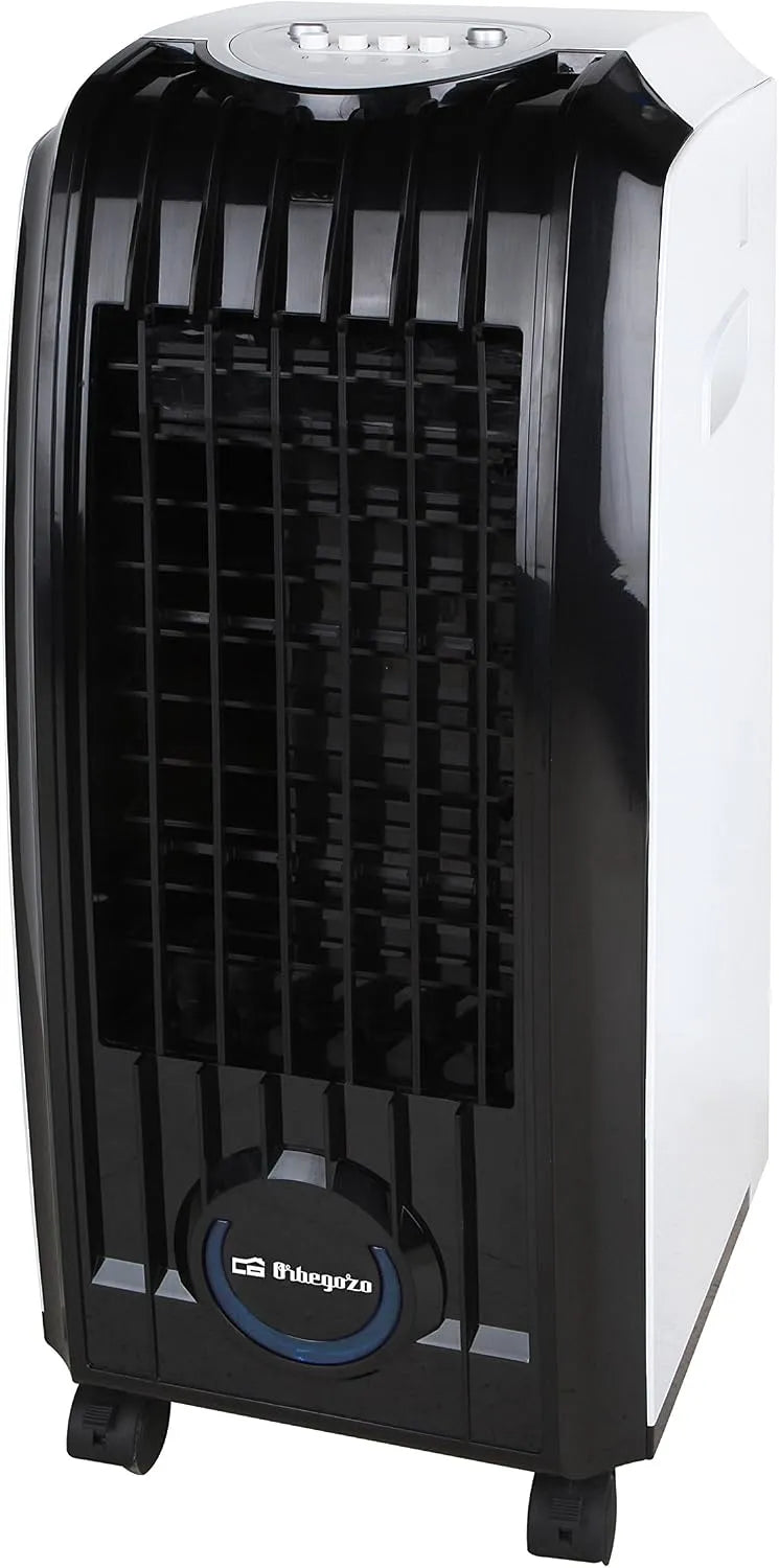 Orbegozo AIR 45 3-in-1 verdampingsairconditioner met 4 l, 60 W, 3 snelheden, 28,5 x 70 x 34 cm, 8 uur, waterreservoir en geluidsarme werking