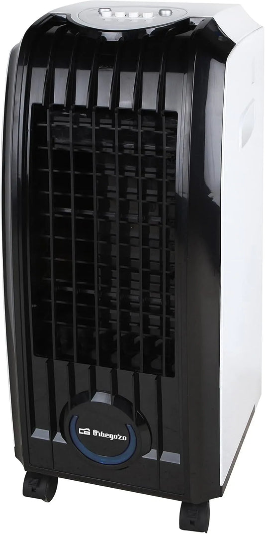 Orbegozo AIR 45 3-in-1 verdampingsairconditioner met 4 l, 60 W, 3 snelheden, 28,5 x 70 x 34 cm, 8 uur, waterreservoir en geluidsarme werking
