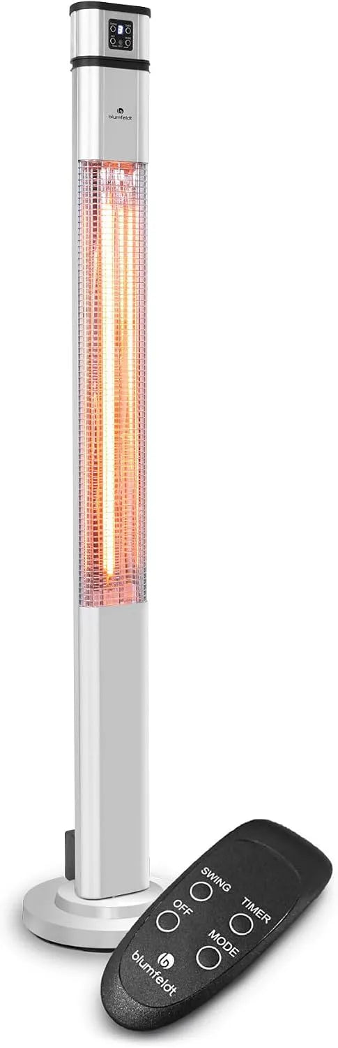 Infraroodverwarming IP44 met oscillerend, oscillatiefunctie en voor binnen en buiten