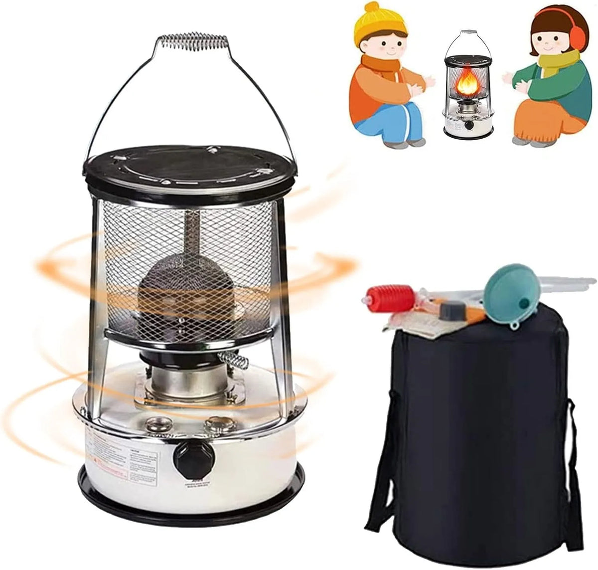 Noodverwarming Efficiënte Verwarming, 6L, Campingkachel Voor Rookvrij/6L/Wit
