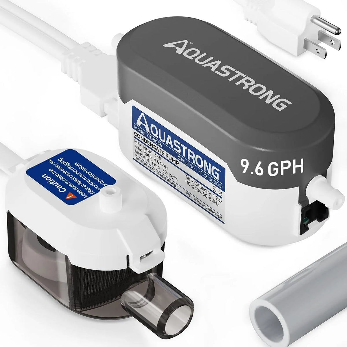 Inbouwoven, Aquastrong -, Aquastrong, automatische veiligheidsschakelaar, wisselstroomcondensaatafzuiging voor airconditioning, kabel