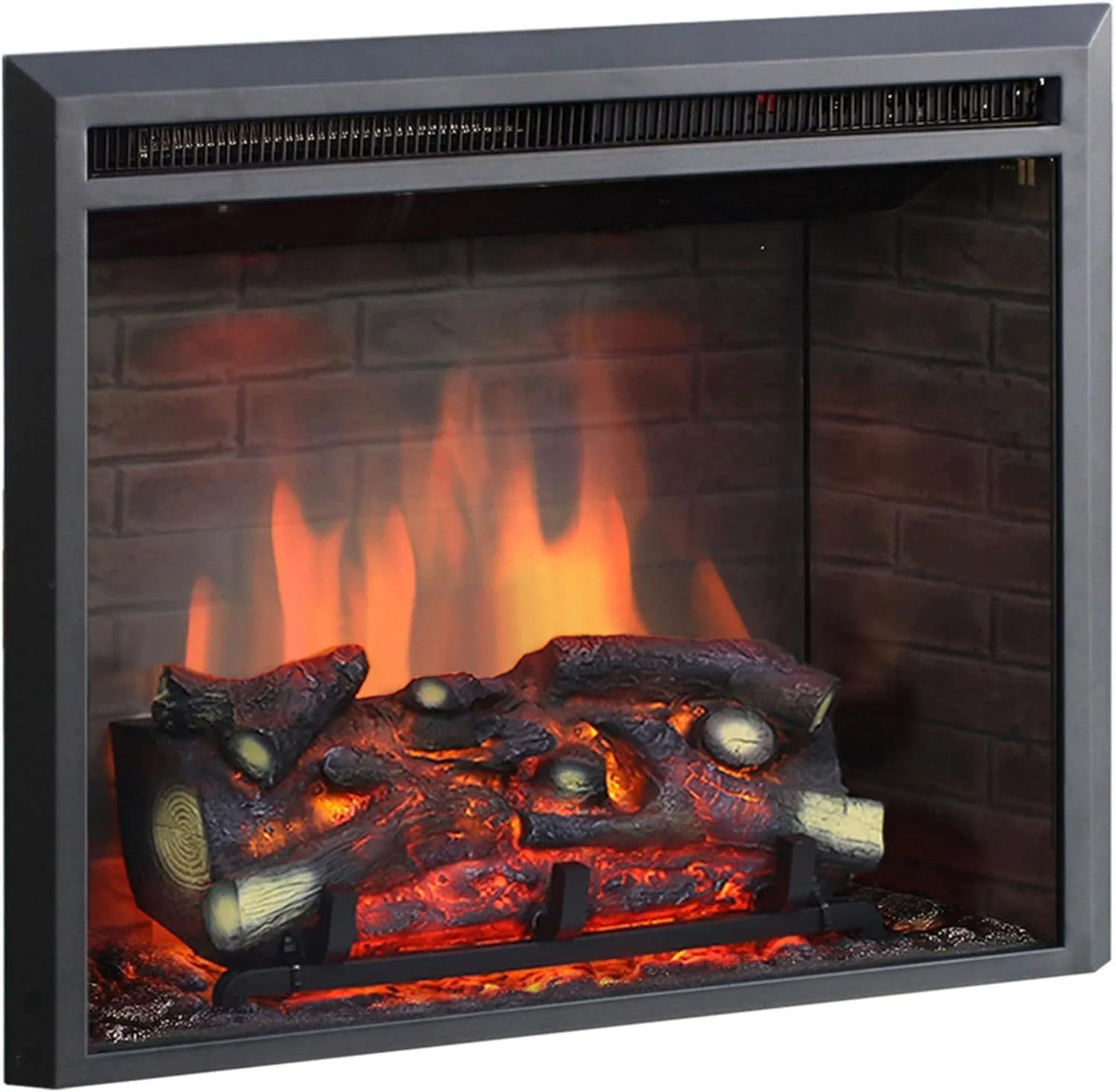 Elektrische haard met 26 Inch en afstandsbediening, BALDERIA Calida 26 Inch Elektrische Haard met Knettereffect