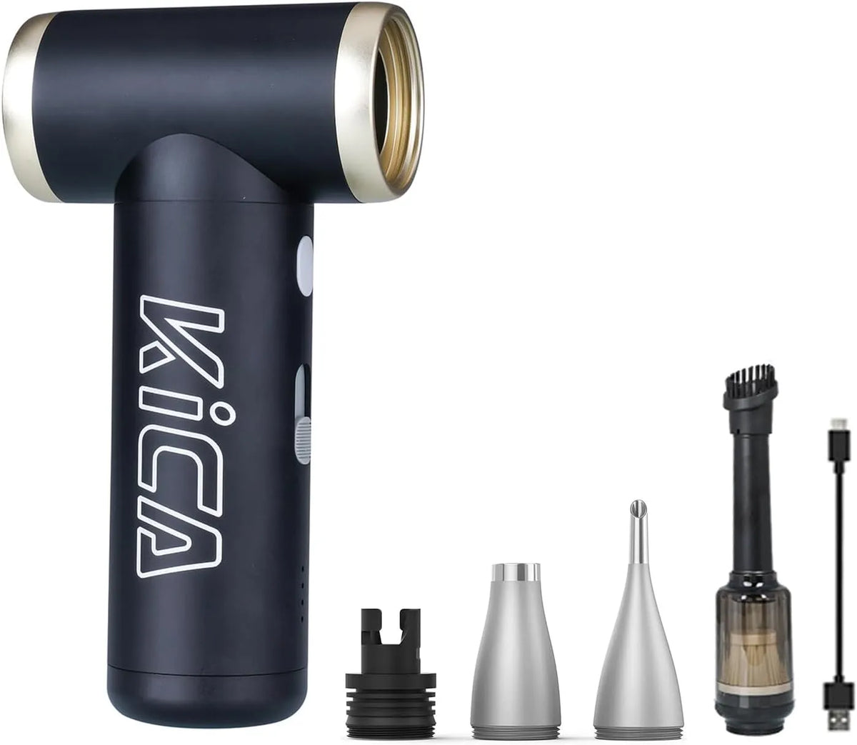 Kica JetFan 2S Elektrische Air Duster, 117.000 t/min, Metalen behuizing, traploze regeling & turbomodus