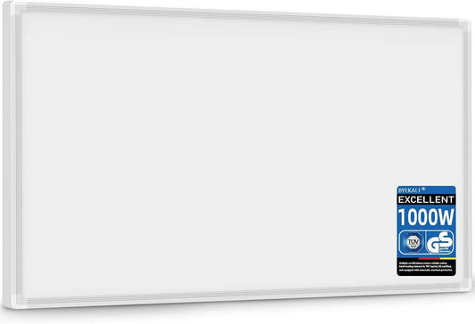 Infraroodverwarming met 1000 W, 10–20 m2, 3 seconden, 120 °C, wandmontage, geluidsarme werking en gerichte luchtcirculatie