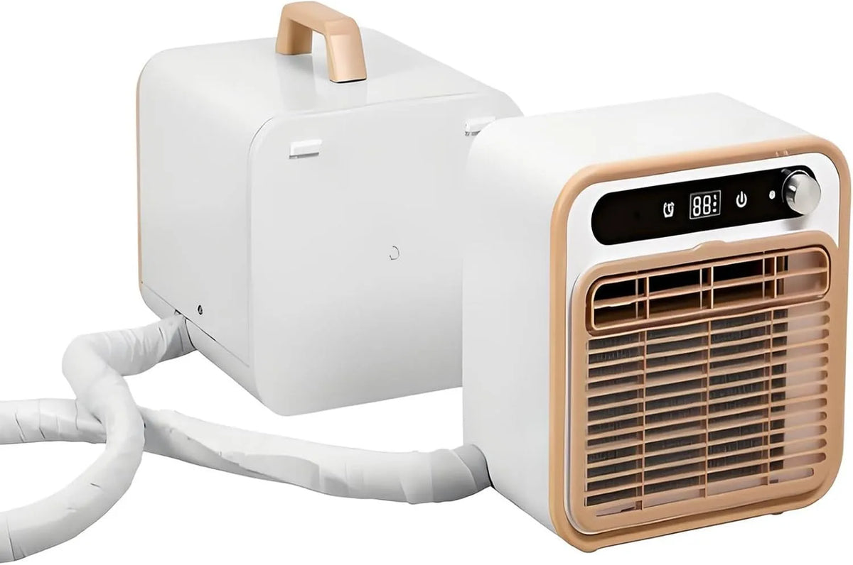 Mobiele airconditioner, Draagbare Airconditioner Van 5000 BTU, Geschikt Voor Campers En Kampeertenten 1mhose, geluidsarm Split-Airco Met Wifi