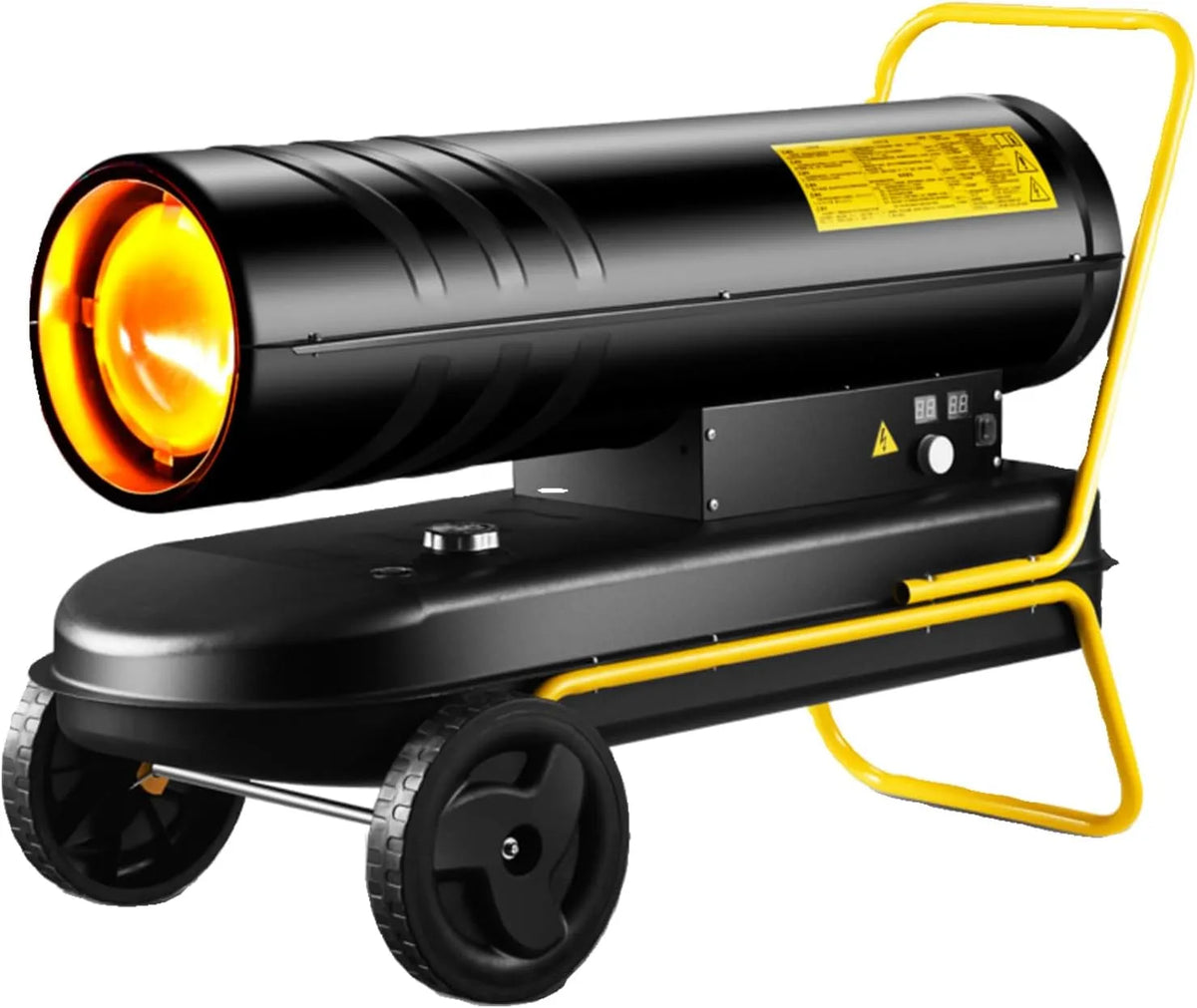 Gaskachel en verwarmingskanon, 20 kW, 19 L, dieselverbruik 1,7 kg/u