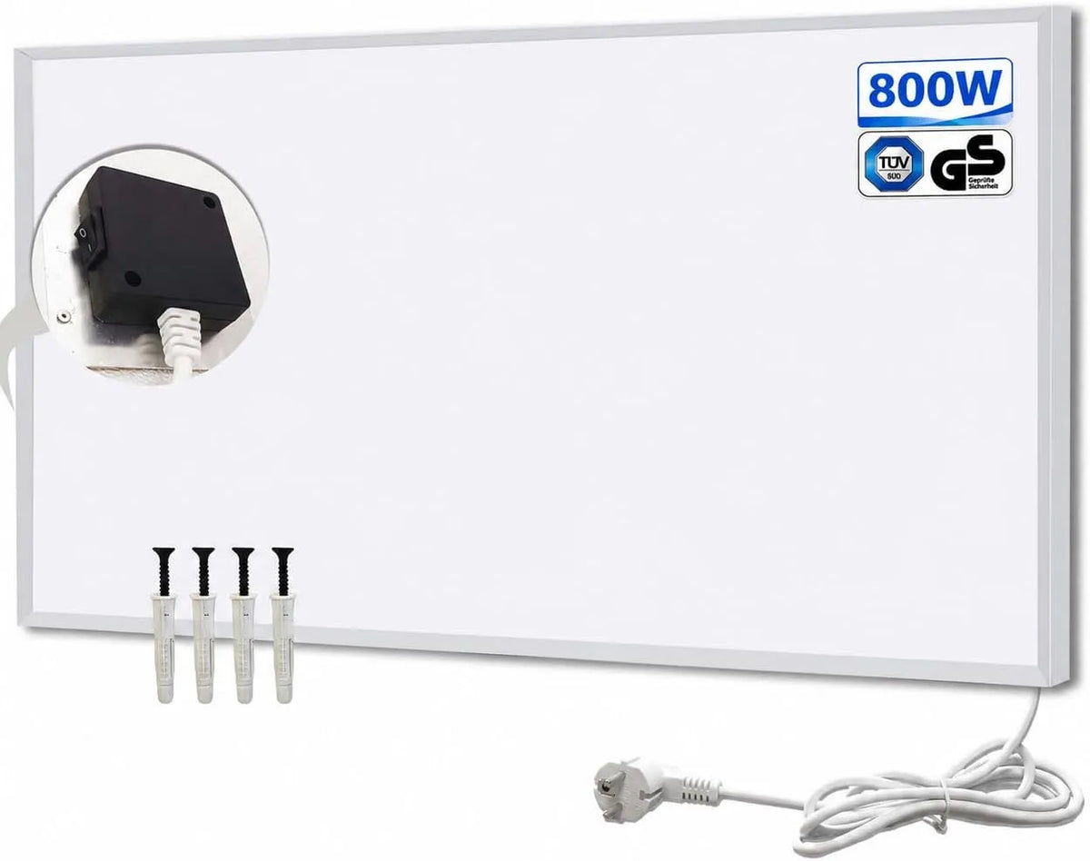 Infraroodverwarming, 600 x 1200mm, 800 W, geluidsarm Energiezuinige Elektrische Verwarming -600 * 1200mm, Wandverwarming Energiezuinige Infrarood