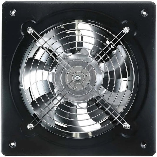 Ventilator, 8 inch, ventilatie ventilator vierkante metalen uitlaat ventilator, hoge snelheid badkamer keuken toilet luchtafvoer, wand fan air