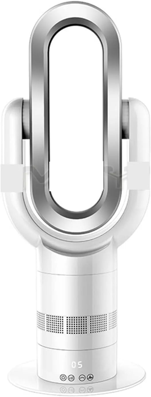 Ventilator met geluidsarme werking, zilver en compact ontwerp, vloerventilator