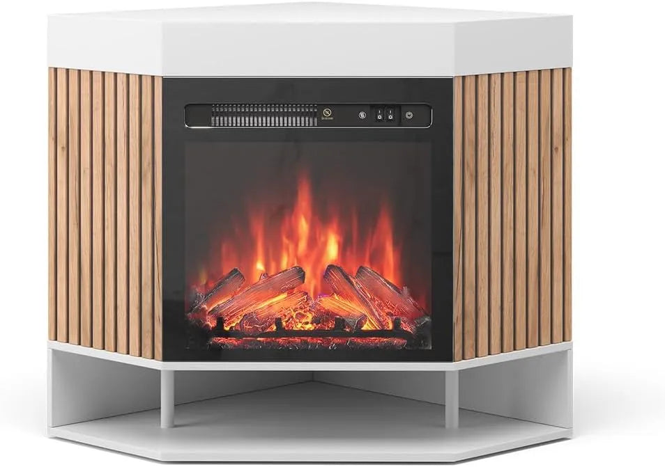 Elektrische haard, 100 cm, Wit, Vicco