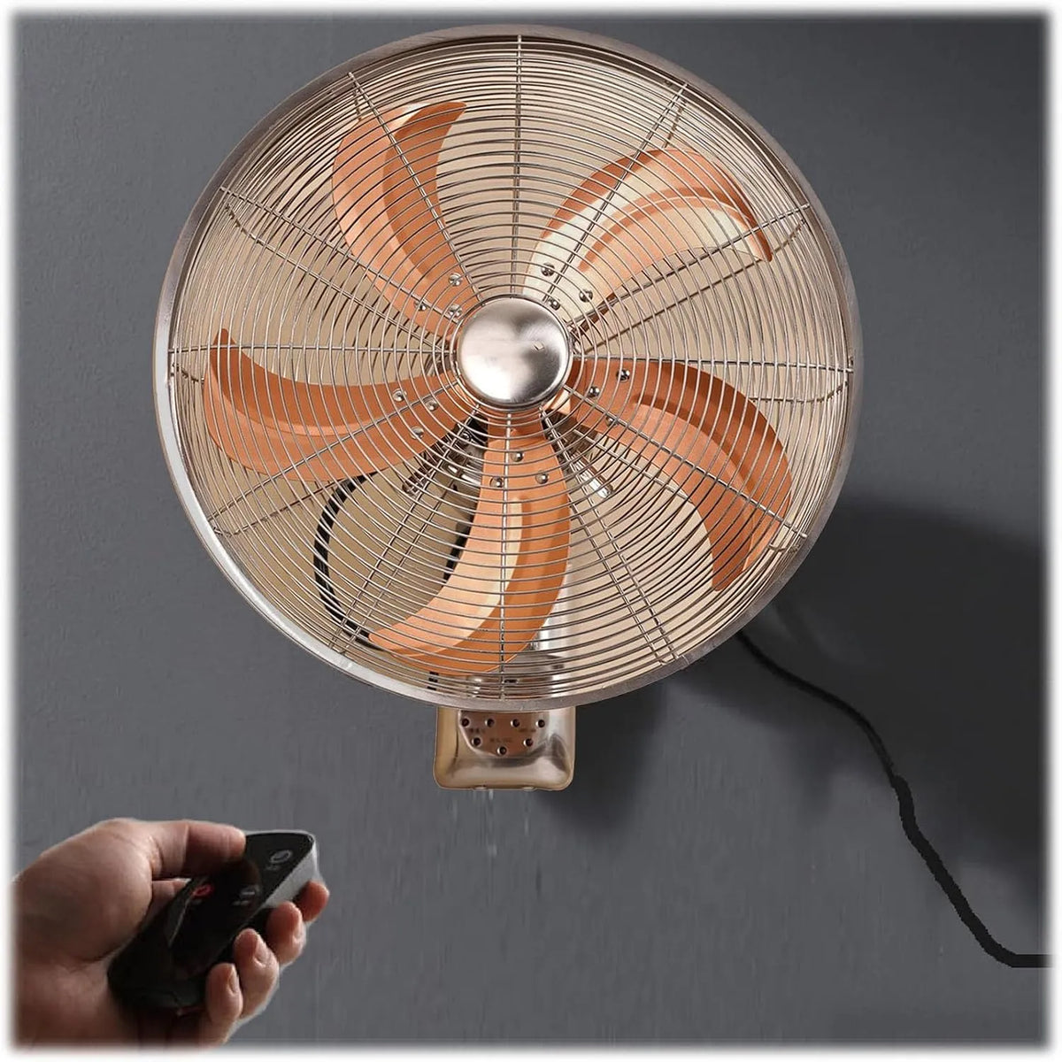 Ventilator, 45cm, 17,7 inch, aluminium bladen geluidsarm muur mount ventilator, werkplaats garage patio's commercieel gebruik 3 koelsnelheden