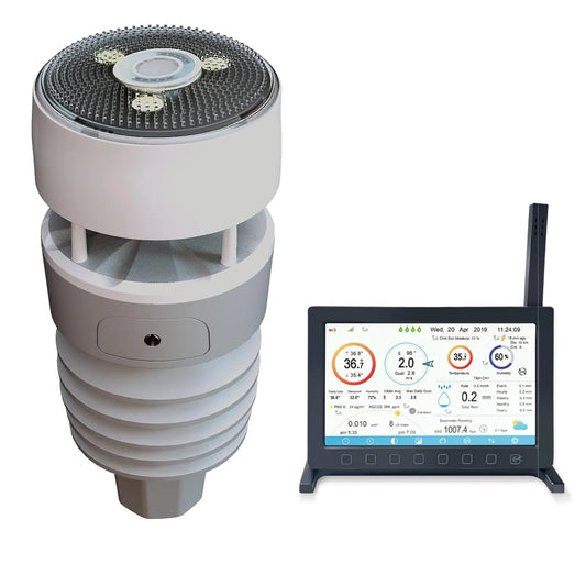 Weerstation, HP2564, 7-in-1, 7-TFT-kleurenaanraakscherm-binnenconsole, 868 MHz, ontvangst van de weersvoorspelling voor de tuin