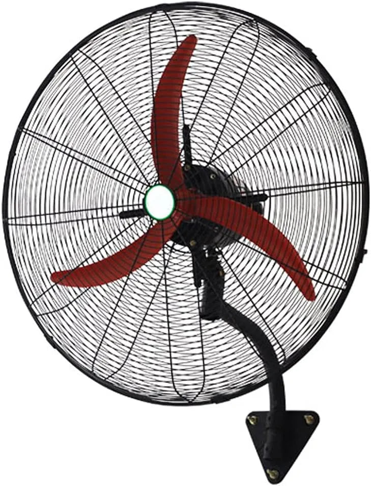 Ventilator met 78 cm, 3 snelheden, wandmontage en blauw, 3 ventilatorbladen blauw 78 cm