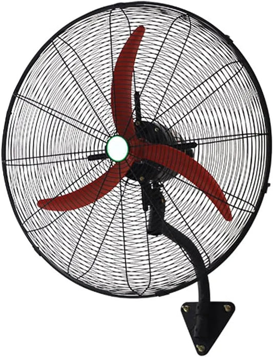Ventilator met 78 cm, 3 snelheden, wandmontage en blauw, 3 ventilatorbladen blauw 78 cm