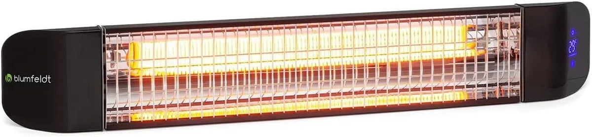 Infraroodverwarming CO2-vrije met WiFi, timer, afstandsbediening, app-bediening, digitaal display en aluminium