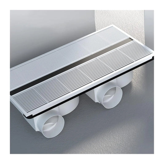 Afzuigventilator, 30 x 60Cm, Keuken Plafond Ingebed 30* 60Cm Sterke Ventilatie Fa, Grijs-300* 600, Ventilatieventilatoren High-Power Dual-Motor
